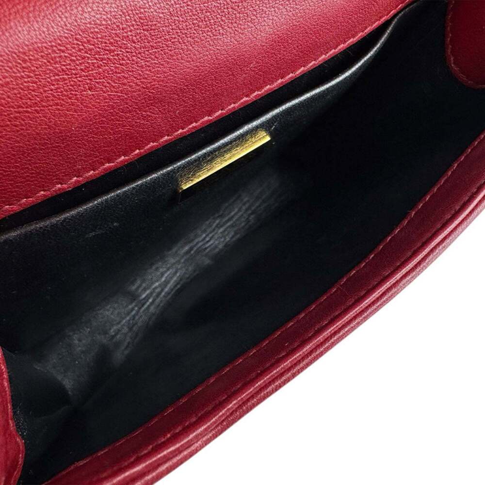 PRADA Red Leather Shoulder Bag - Picture 5 of 13